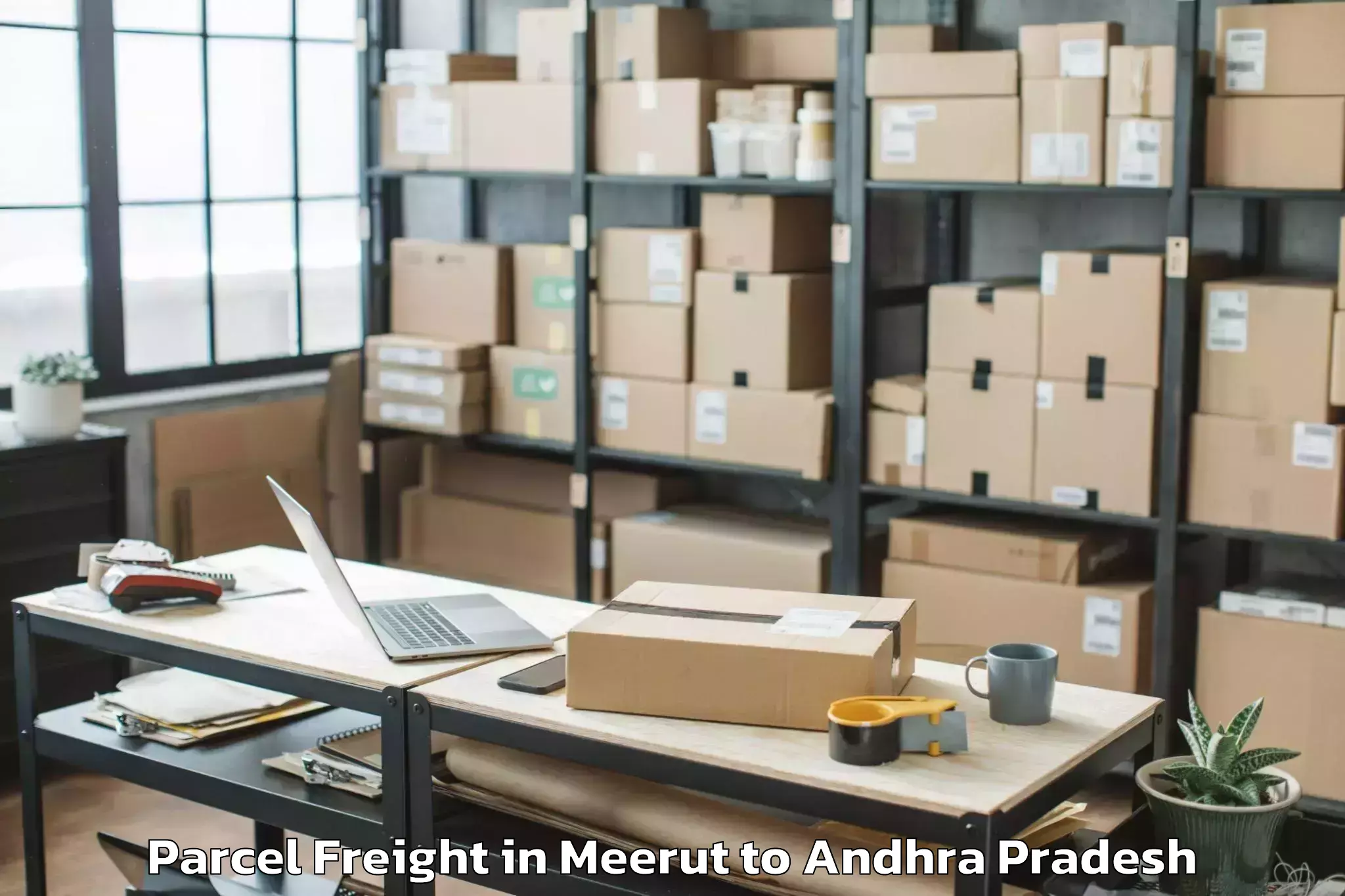 Easy Meerut to Jaggayyapet Parcel Freight Booking